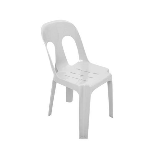 Adult White Plastic Chair - Image 2