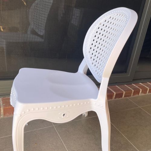 Kids White Plastic Chair